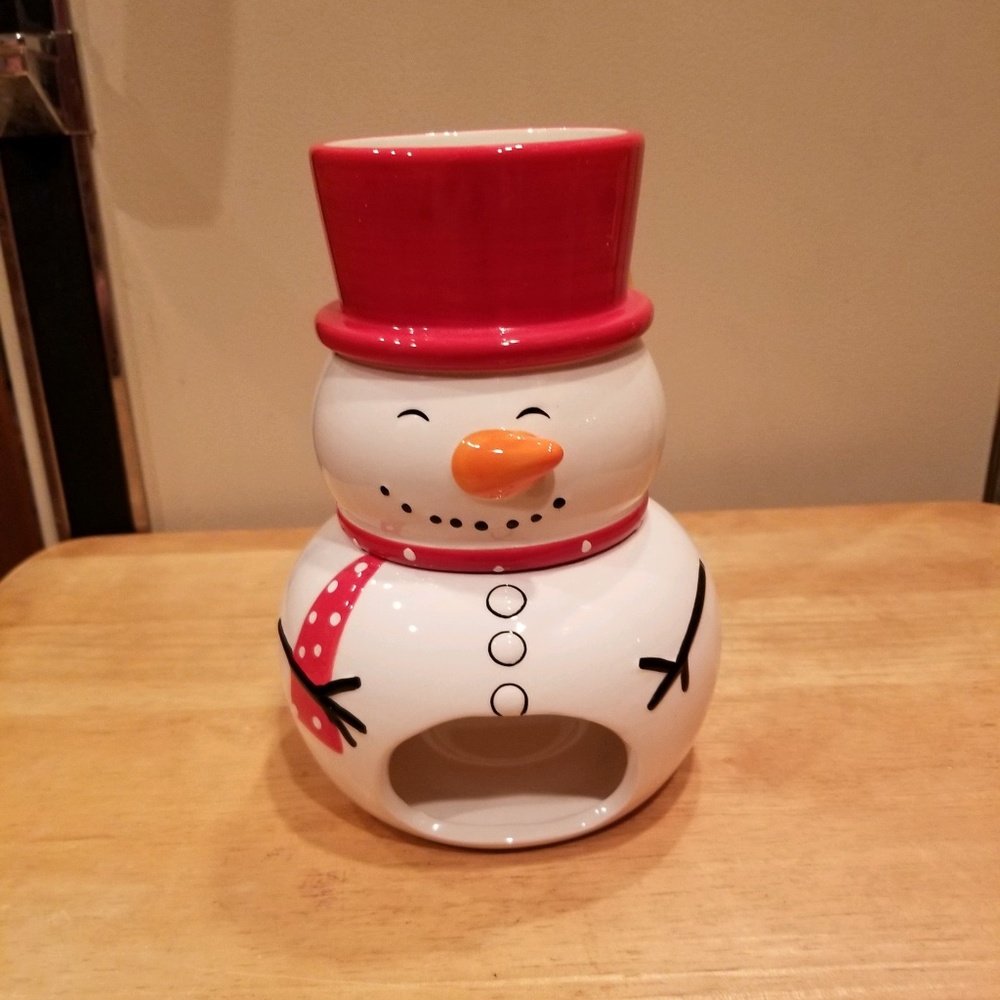 Snowman tealight potpourri/oil warming pot